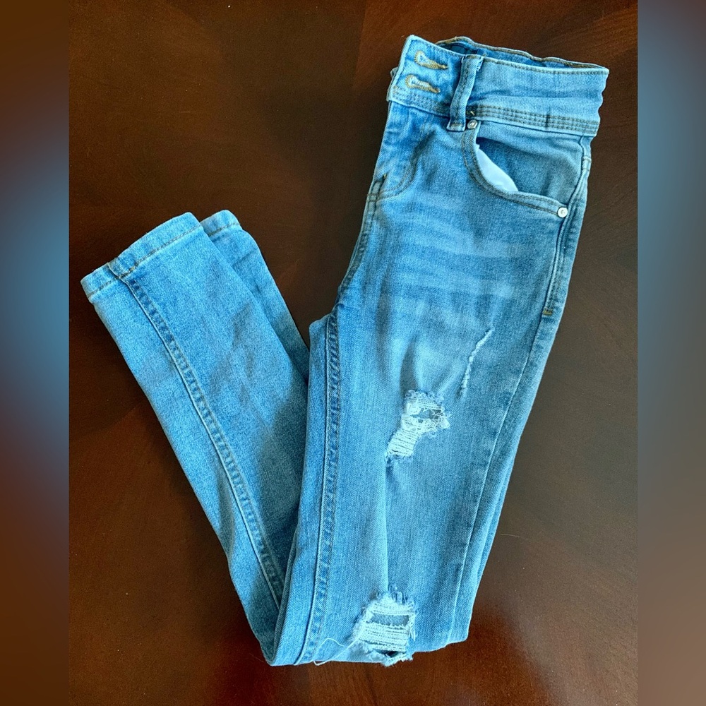 Indigo Rein Girls Distressed Jeans Sz7